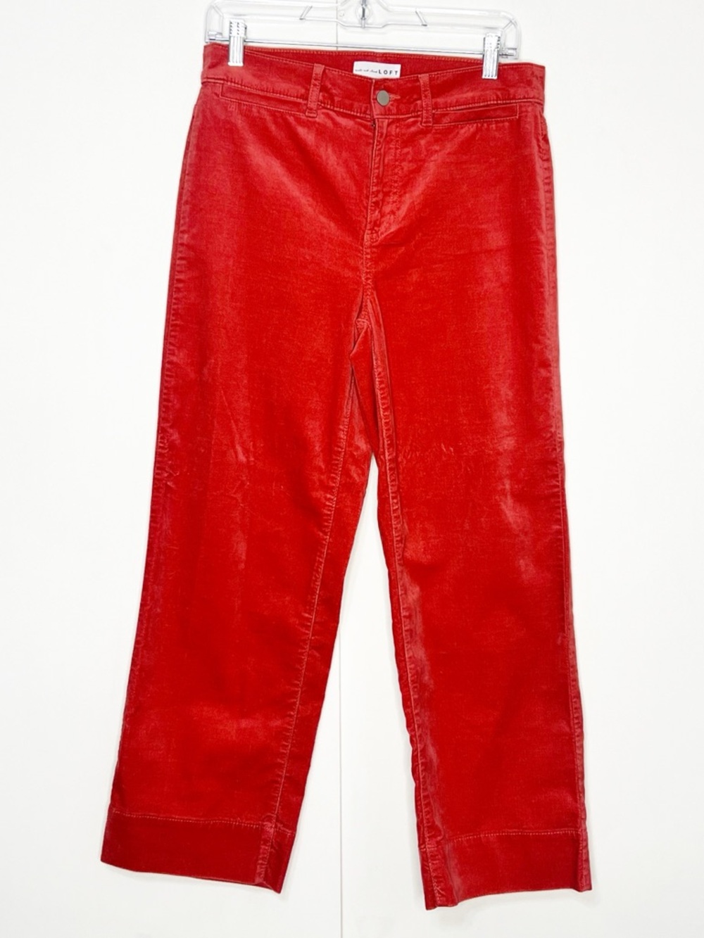 Loft Velvet High Waist Wide Leg Pants - Picture 3 of 7